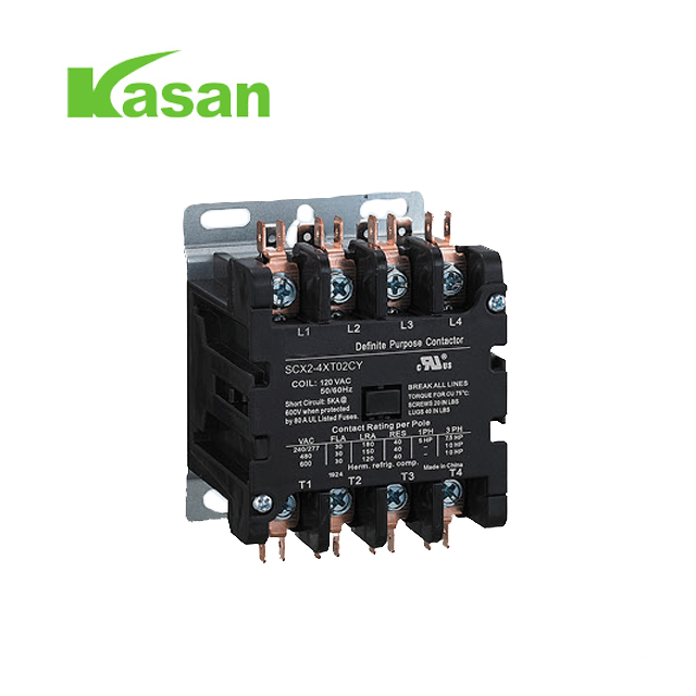 UL расталған 4 полюсті 40 AMP DP контакторы 120 вольт айнымалы ток катушкасы контакторы